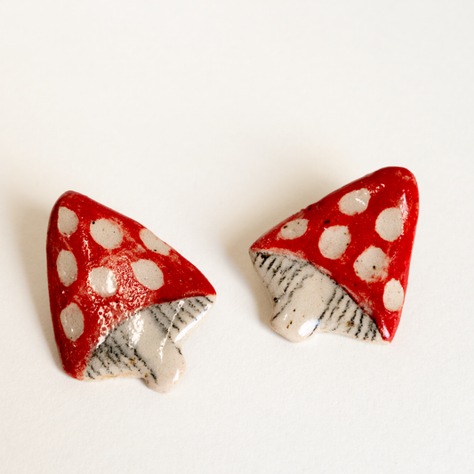 Mushroom Ceramic Pin