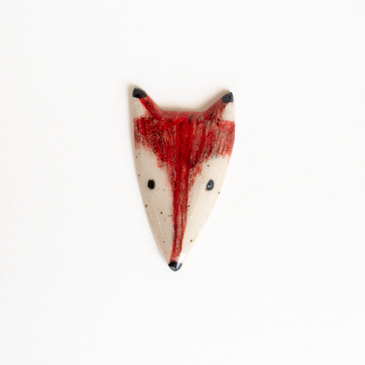 Fox Ceramic Pin