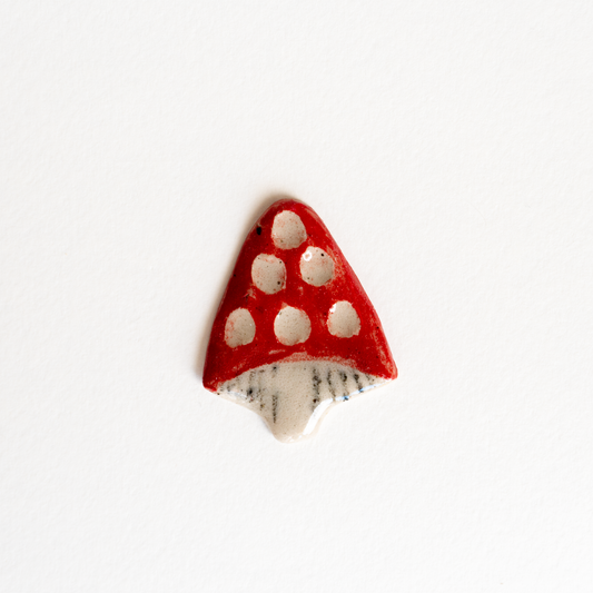 Mushroom Ceramic Pin
