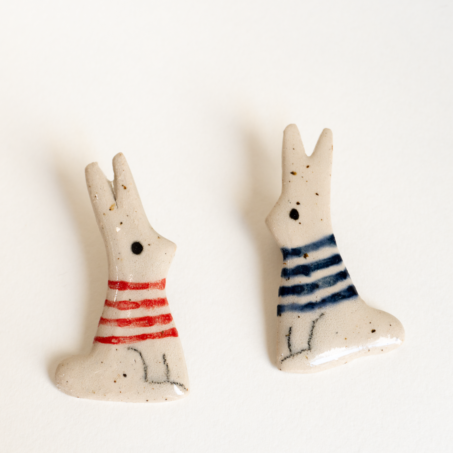 Coniglio |Spilla in Ceramica