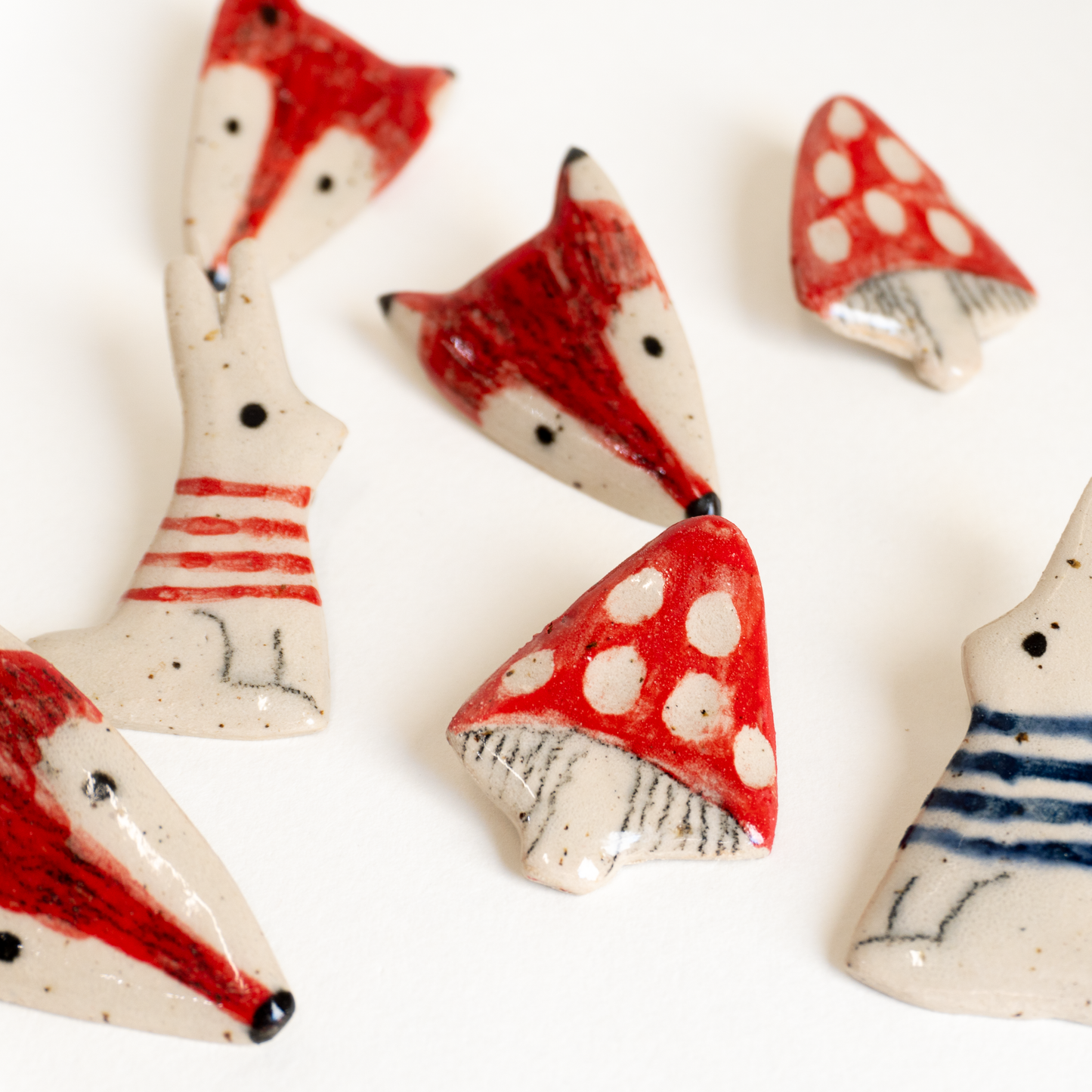 Funghetto | Spilla in ceramica