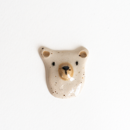 Bear Ceramic Pin