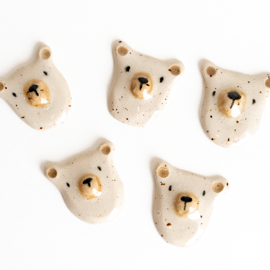 Bear Ceramic Pin