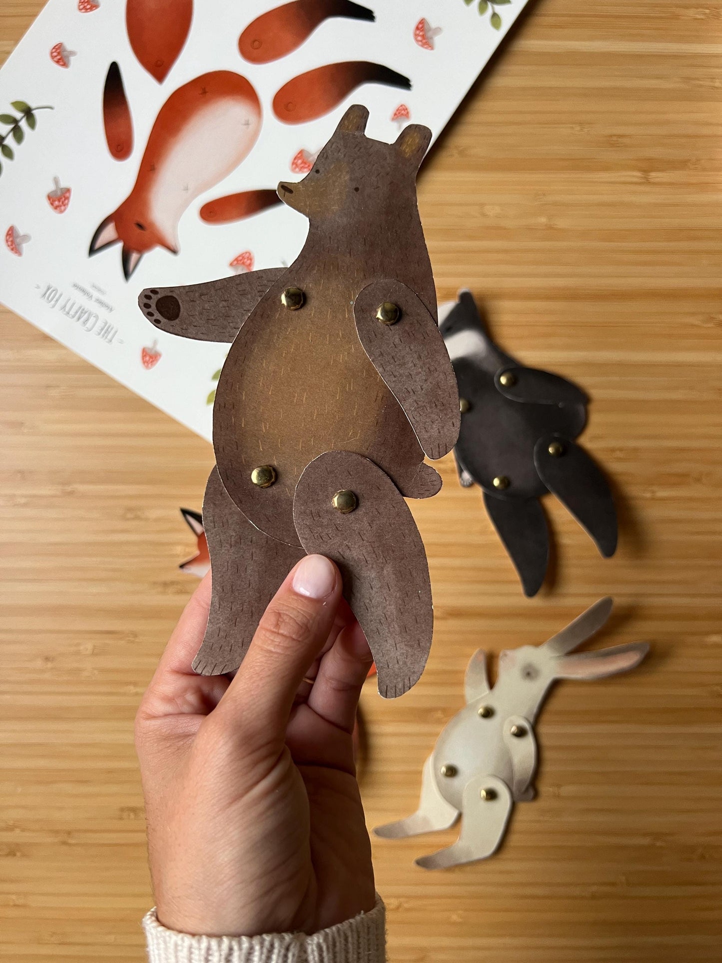 Bambole di carta | Animali del bosco - Download