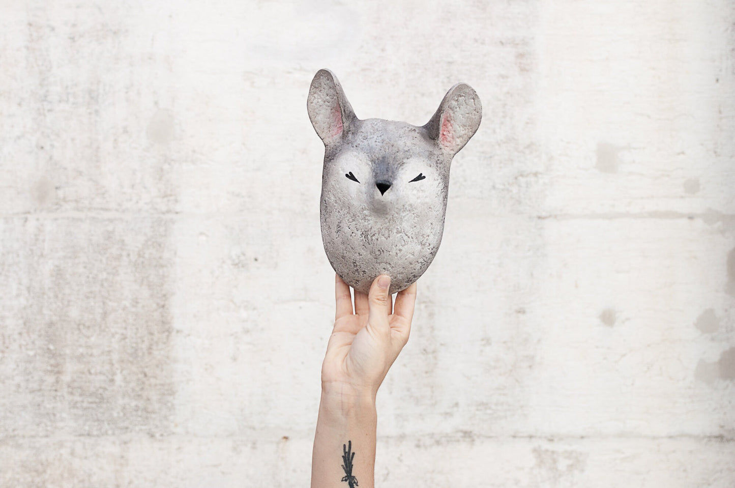 Paper-mâché baby mouse