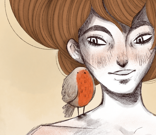 Ragazza con Pettirossi