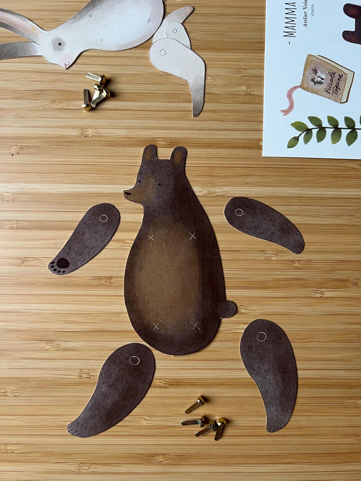 Bambole di carta | Animali del bosco - Download