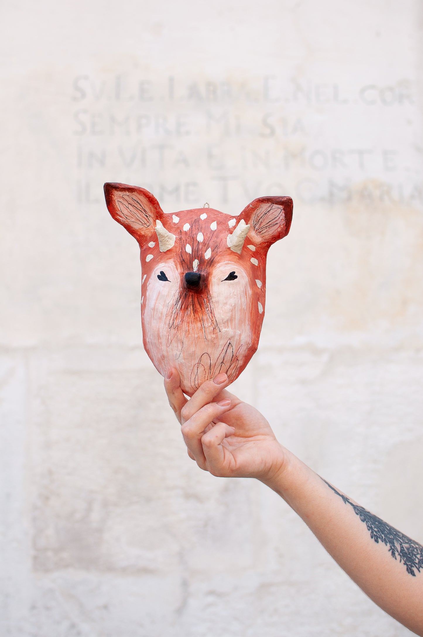 Cerbiatto in cartapesta