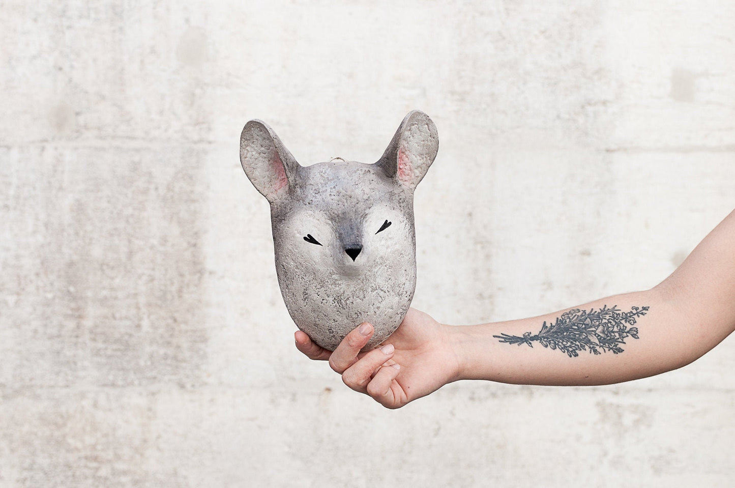 Paper-mâché baby mouse