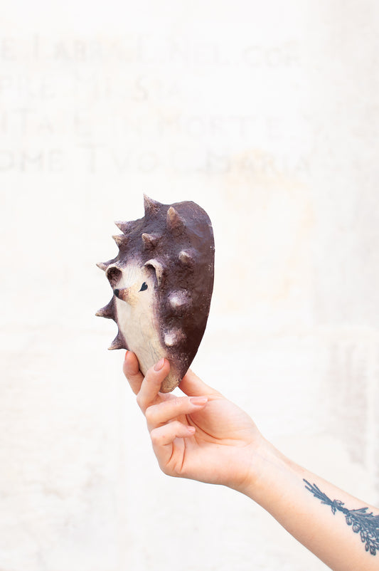 Riccio in cartapesta